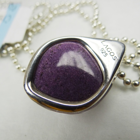 LAGOS Maya Caviar Sterling & Charoite Pendant Necklace - Picture 9 of 10